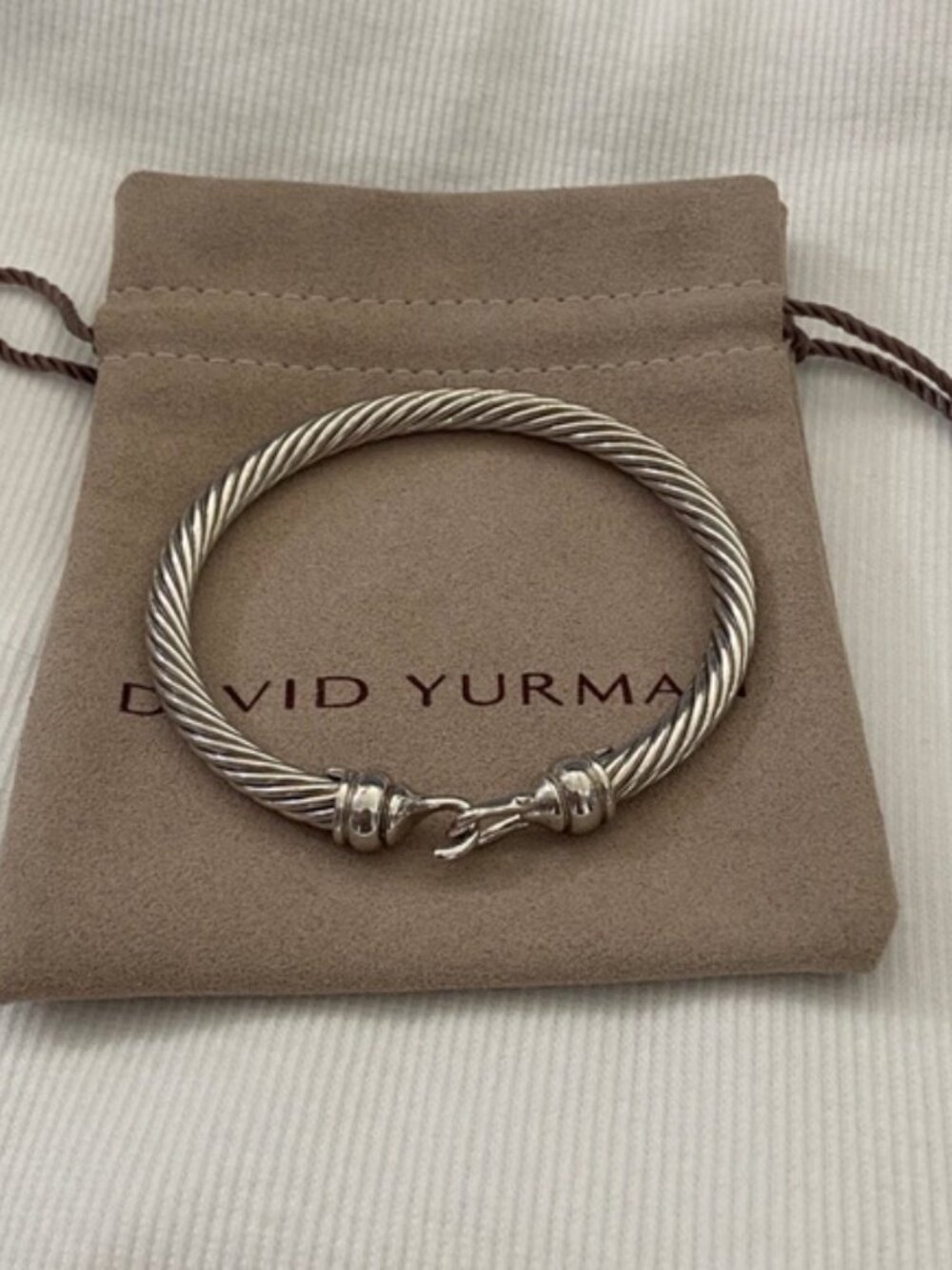 David Yurman Twisted Silver Bracelet 5mm
